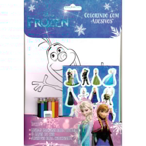 Frozen | Colorindo com Adesivos | Disney