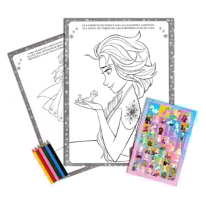 Segunda imagem do produto Frozen II | Colorindo com Adesivos | Disney
