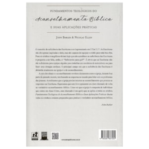 Segunda imagem do produto Fundamentos Teológicos do Aconselhamento Bíblico e Suas Aplicações Práticas | John Babler | Nicolas Ellen