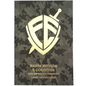 Harpa Avivada e Corinhos Camuflada | Letra Hipergigante | Brochura