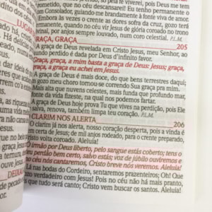 Segunda imagem do produto Harpa Avivada e Corinhos Floral Lílas | Letra Hipergigante | Capa Dura