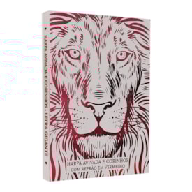 Harpa Avivada e Corinhos Médio | Letra Gigante | Leão Branco e Vermelho