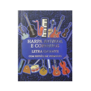 Harpa Avivada e Corinhos Médio | Letra Gigante | Notas Musicais Capa Dura