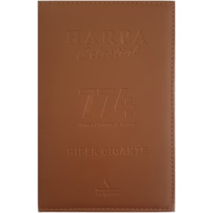 Harpa Celestial 774 | Hipergigante | Capa Luxo Marrom Claro
