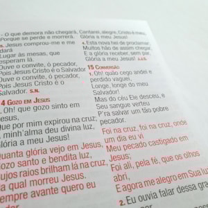 Segunda imagem do produto Harpa Celestial 774 | Letra Grande | Capa Luxo Vermelho