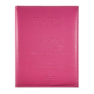 Harpa Celestial 774 | Letra Super Legível | Capa Luxo Pink