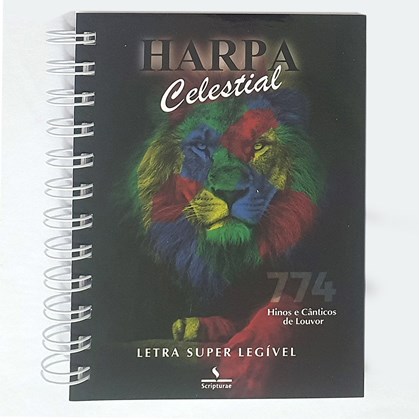 Harpa Celestial 774 | Super Legível | Espiral Leão Colorido