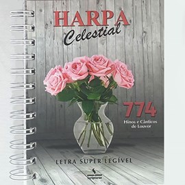 Harpa Celestial 774 | Super Legível | Espiral Vaso de Vidro
