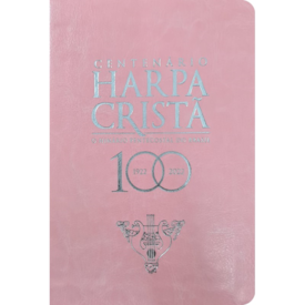 Segunda imagem do produto Harpa Cristã Centenário | Média | Capa Luxo Rosa Blush