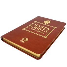 Segunda imagem do produto Harpa Cristã | Com Música | Capa Marrom