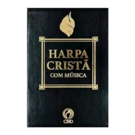 Harpa Cristã | Com Música | Grande | Luxo  Preta
