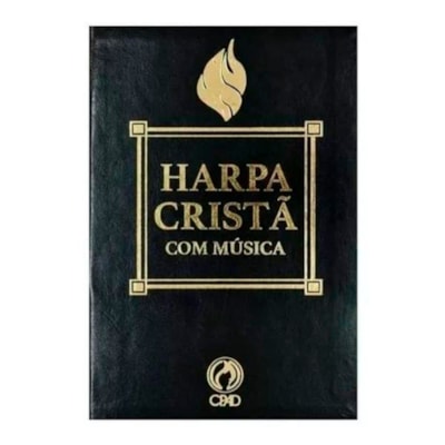 Harpa Cristã | Com Música | Grande | Luxo  Preta