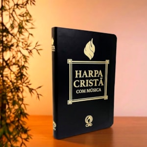 Segunda imagem do produto Harpa Cristã | Com Música | Grande | Luxo  Preta