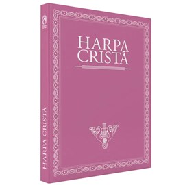 Harpa Cristã Grande Popular Rosa com Borda