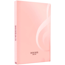 Hinário Cantor Cristão Com Letra | Grande | Capa Brochura Candy Rosa