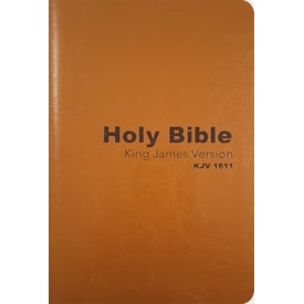 Holy Bible King James 1611 | Inglês | KJV | Capa Luxo Laranja