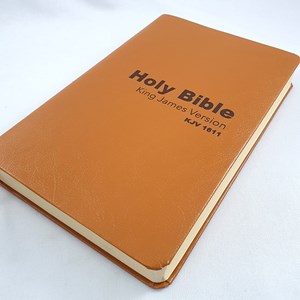 Holy Bible King James 1611 | Inglês | KJV | Capa Luxo Laranja