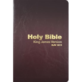 Holy Bible King James 1611 | Inglês | KJV | Capa Luxo Vinho