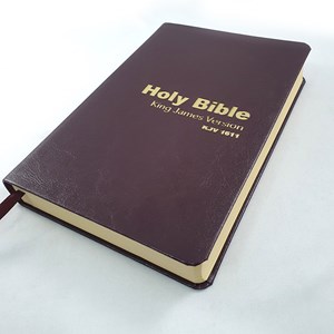Holy Bible King James 1611 | Inglês | KJV | Capa Luxo Vinho