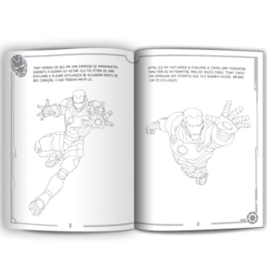 Segunda imagem do produto Homem de Ferro | Ler e Colorir Médio