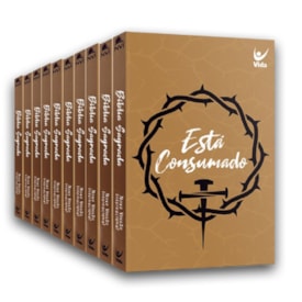KIT 10 Bíblia NVI | Está Consumado | Capa Brochura