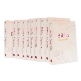 Kit 10 Bíblias Sagrada Flores | NVA | Capa Brochura
