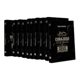 Kit 10 Bíblias Sagrada Seja Forte e Corajoso | NVA | Capa Brochura