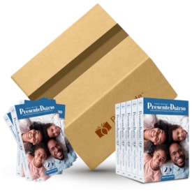 Kit 10 Devocionais Presente Diário 25 | Mini | Capa Família