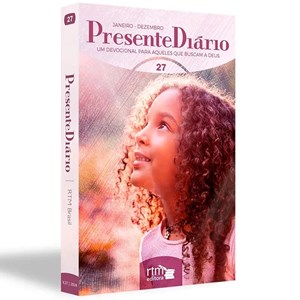 Kit 10 Livros | Devocional Presente Diário | Vol 27 | Capa Brochura Tradicional Feminina