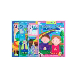 Kit 4 Mini Livros Histórias da Bíblia