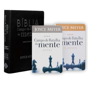 Kit Bíblia Campo de Batalha da Mente Preta