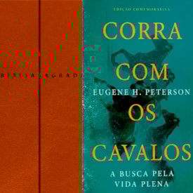 Kit Bíblia Sagrada Slim | NVI | Marrom + Corra Com Os Cavalos | Eugene H. Peterson