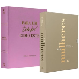 Kit Box Mulheres Viviane Martinello Capa Dura Luxo + Bíblia Mulheres Um Tempo Como Este NVT Lilás