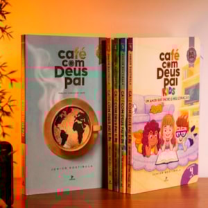 Segunda imagem do produto Kit Café Com Deus Pai 2026  + Café Com Deus Pai Kids 4 Volumes | Junior Rostira