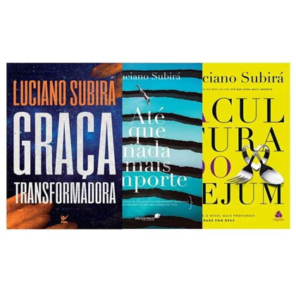 Kit com 3 livros Luciano Subirá