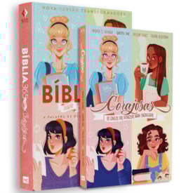 Kit Corajosas | Bíblia 365 + Livro Corajosas Os Contos Das Princesas Nada Encantadas