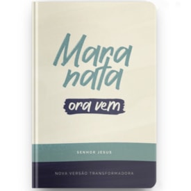 Segunda imagem do produto Kit de 10 Bíblia Sagrada Maranata | NVT | letra Normal | Capa Dura