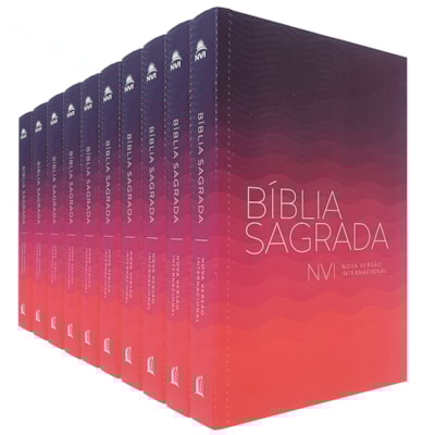 Kit de 10 Bíblias Capa Pop | NVI | Leitura Perfeita | Brochura