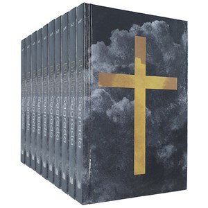 Kit de 10 Bíblias Cruz Cores | ACF | Letra Normal | Capa Dura