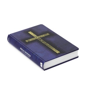 Kit de 10 Bíblias Sagrada Cruz Azul | ACF | Letra Maior | Capa Dura