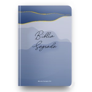 Kit de 10 Bíblias Sagrada Monte Azul | ACF | Letra Maior | Capa Dura
