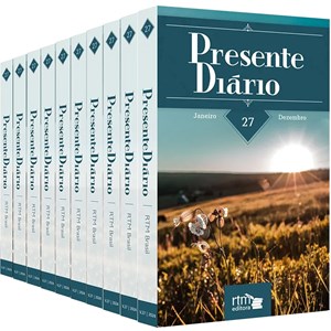 Kit de 10 Livros | Devocional Presente Diário Mini | Vol 27 | Capa Brochura Paisagem