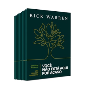 Kit de 10 Livros | Você Não Está aqui por Acaso | Rick Warren