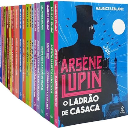 Kit de 21 Livros | As Aventuras de Arsene Lupin | Obra Completa