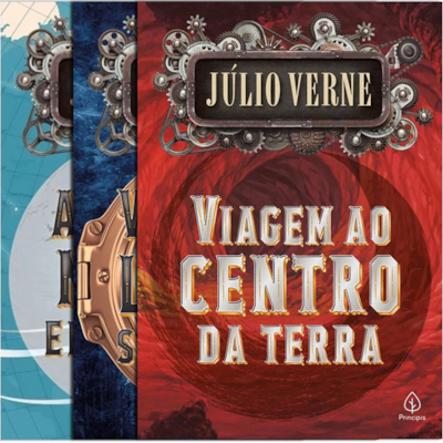 Segunda imagem do produto Kit de 3 Livros Clássicos | Julio Verne | Capa Brochura