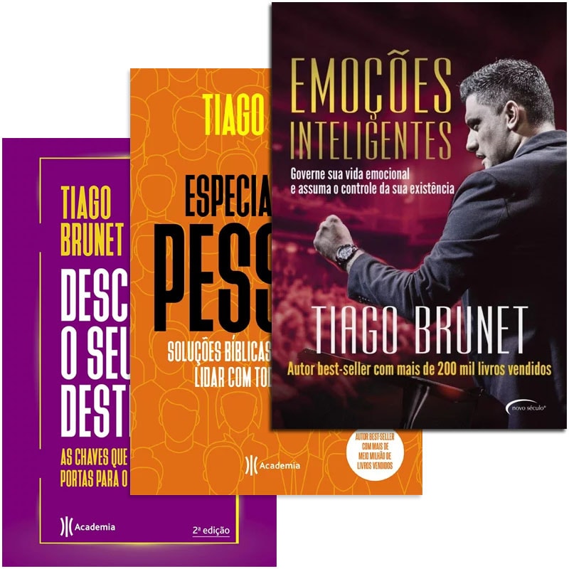 Kit De 3 Livros Tiago Brunet