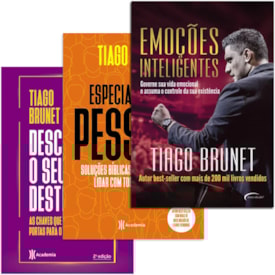Kit de 3 Livros Tiago Brunet