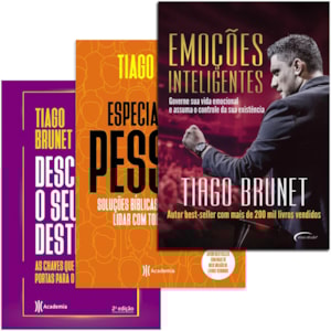 Kit de 3 Livros Tiago Brunet