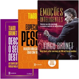 Kit de 3 Livros Tiago Brunet