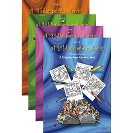 Kit de 4 Livros A Bíblia para Colorir | Volumes 1, 2, 3 e 4 | Claudia Kündig